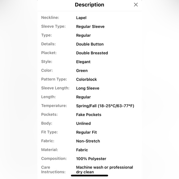 DOUBLE BREASTED BLAZER!! - Picture 6 of 8